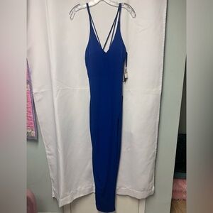City Studio Sapphire Blue Glam Dress Size 3 NWT